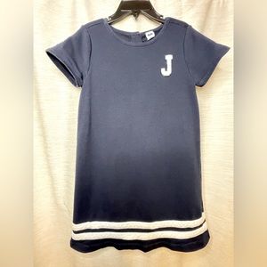 Navy blue Janie and Jack t shirt dress size 5.